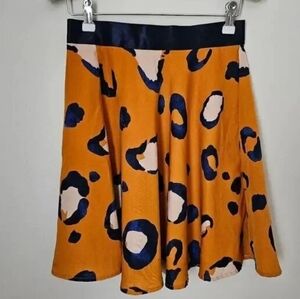 💚 5 For $25 3.1 Phillip Lim For Target Womans' Leopard Print Skirt Orange 10